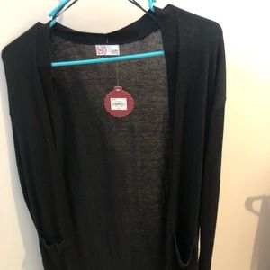 Black cardigan